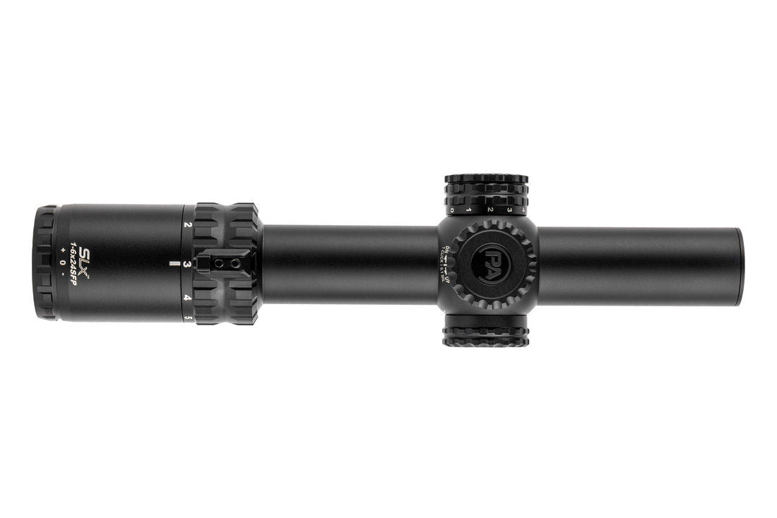 Primary Arms SLx 1-6x24mm SFP Rifle Scope Gen IV - Illuminated ACSS Nova Fiber Wire Reticle - Red Dot Bright