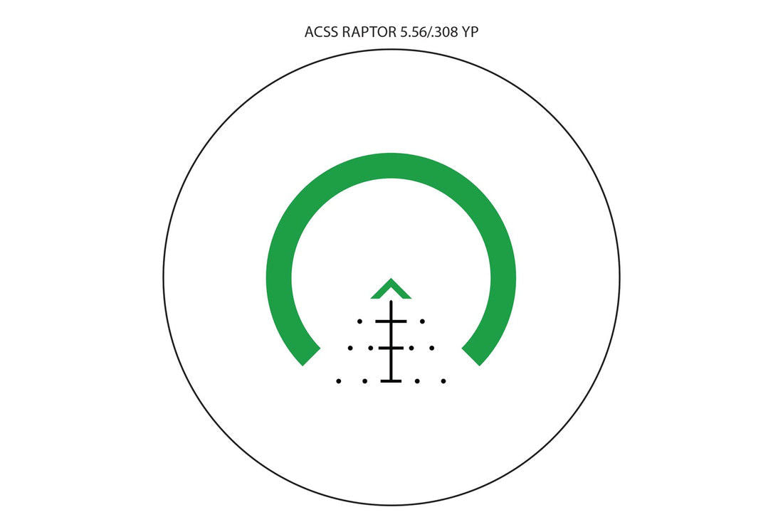 Primary Arms SLx 3X MicroPrism Scope - Green Illuminated ACSS Raptor Reticle - 5.56 / .308 - Yard